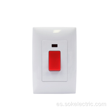 Conexiones e interruptores 45A DP Switch Blanco 250V